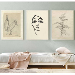 تابلو دیواری وینتیج طرح 1267| 50x70 | قاب چوبی/فلزی/PVC