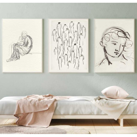 تابلو دیواری وینتیج طرح 1268| 50x70 | قاب چوبی/فلزی/PVC