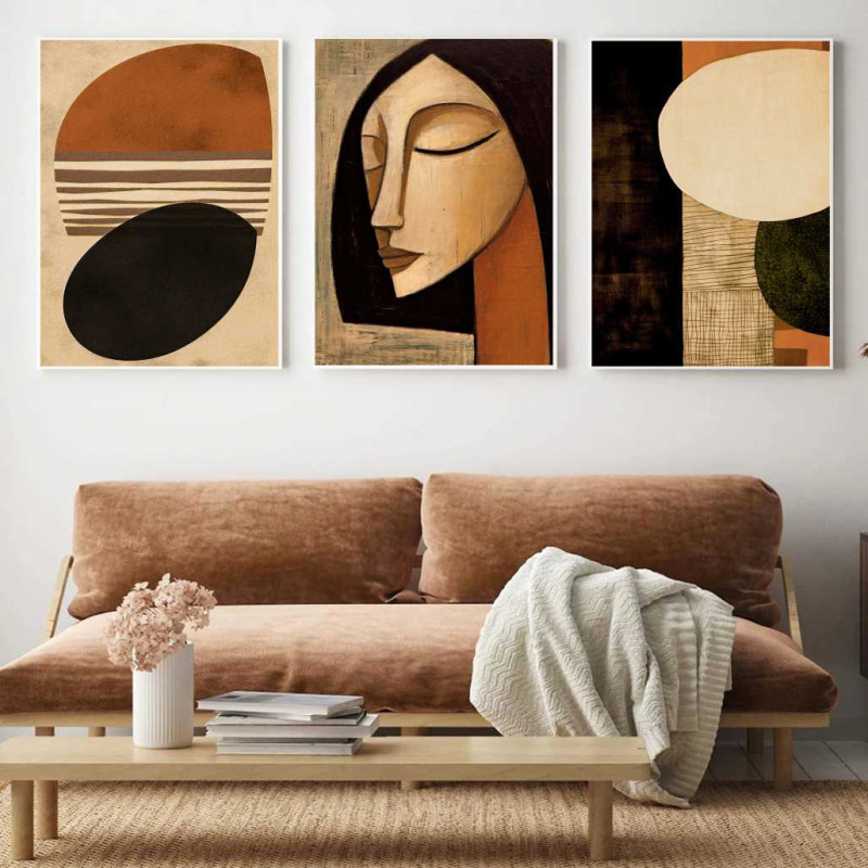 تابلو دیواری وینتیج طرح 1270| 50x70 | قاب چوبی/فلزی/PVC