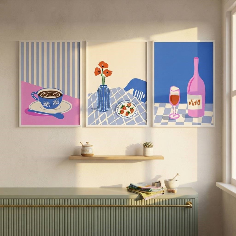 ست ۳ تایی تابلو مدرن طرح 1346